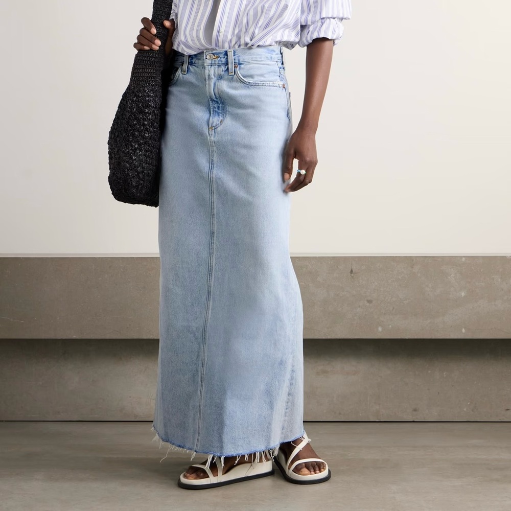 Agolde Hilla Denim Skirt